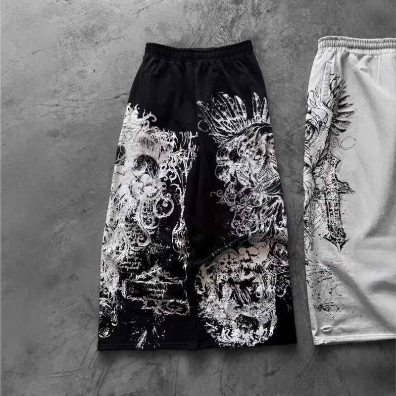 Y2k Premium PNDAH Vintage Goth Streetwear Joggers