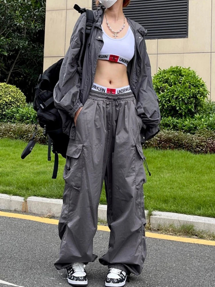 Y2k Premium PNDAH Parachute Oversize Sweatpants