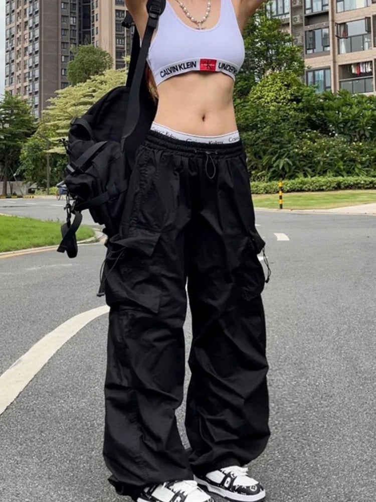 Y2k Premium PNDAH Parachute Oversize Sweatpants