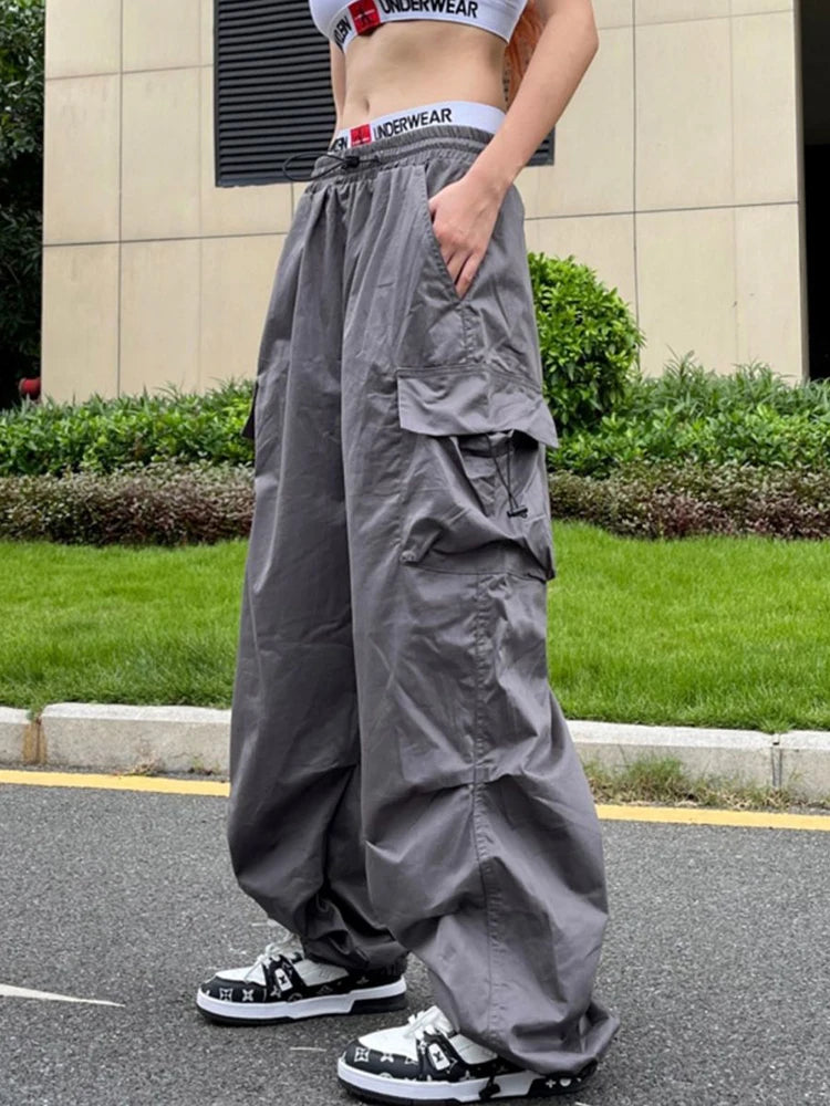 Y2k Premium PNDAH Parachute Oversize Sweatpants