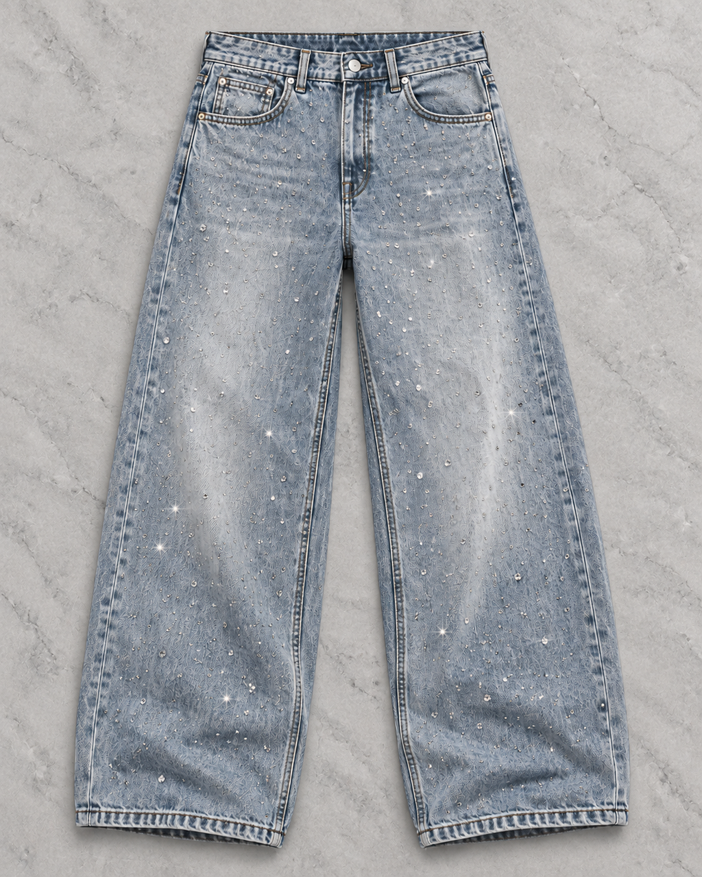 Rhinestone Love Jeans
