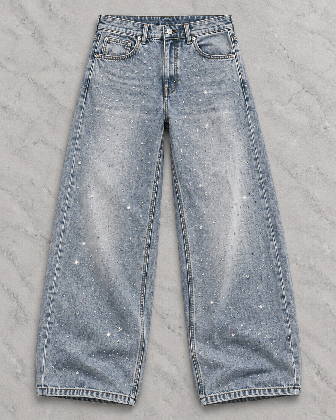 Rhinestone Love Jeans