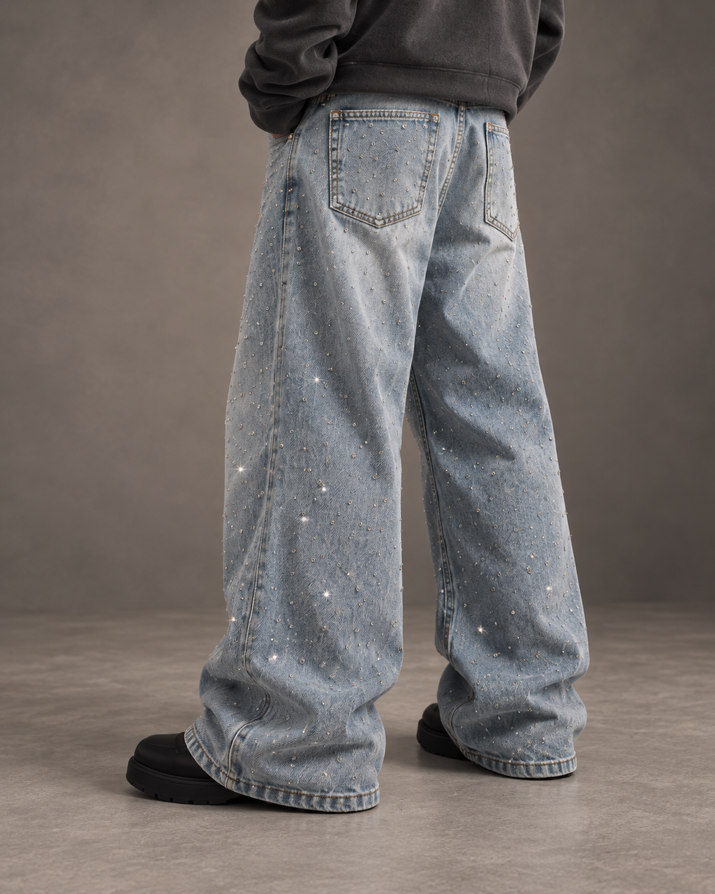Rhinestone Love Jeans
